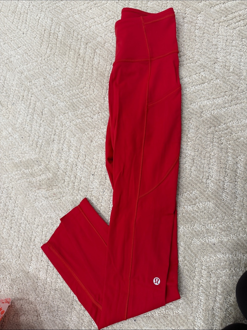 lululemon athletica Bright Red Athletic Leggings